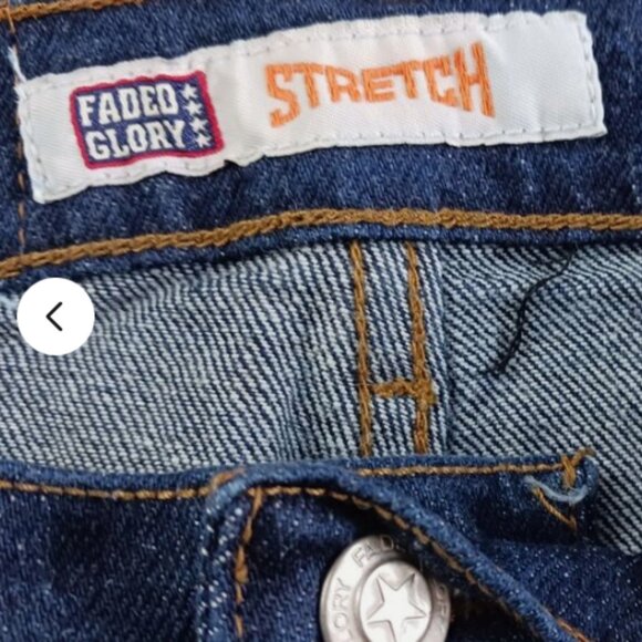 Vintage Faded Glory Jeans Womens Size 10 Petite Blue Straight Classic Fit Denim - Picture 8 of 10
